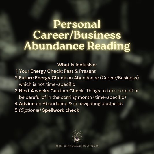 Personal Career/Biz Abundance Reading