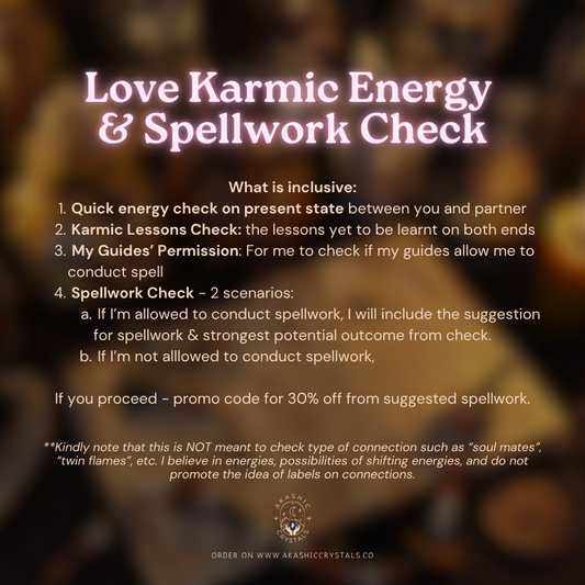 Love Karmic Energy & Spellwork Check