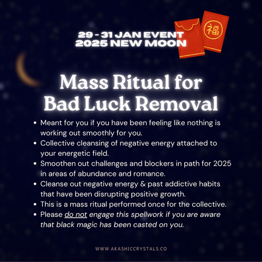 [LNY 2025] Mass Ritual for Bad Luck Removal