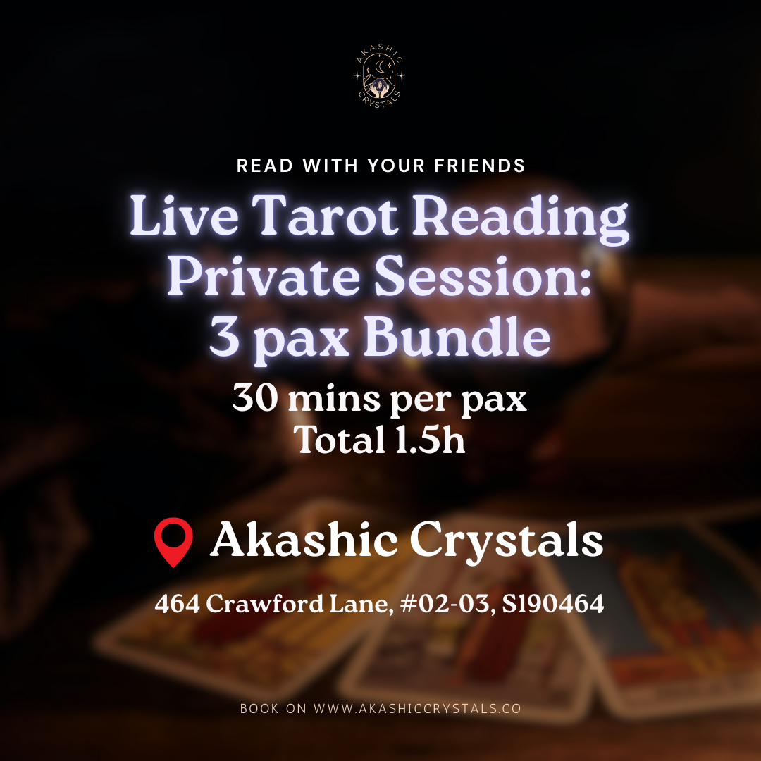 3-pax Bundle: 1.5h In-person Reading [30 mins/ea]