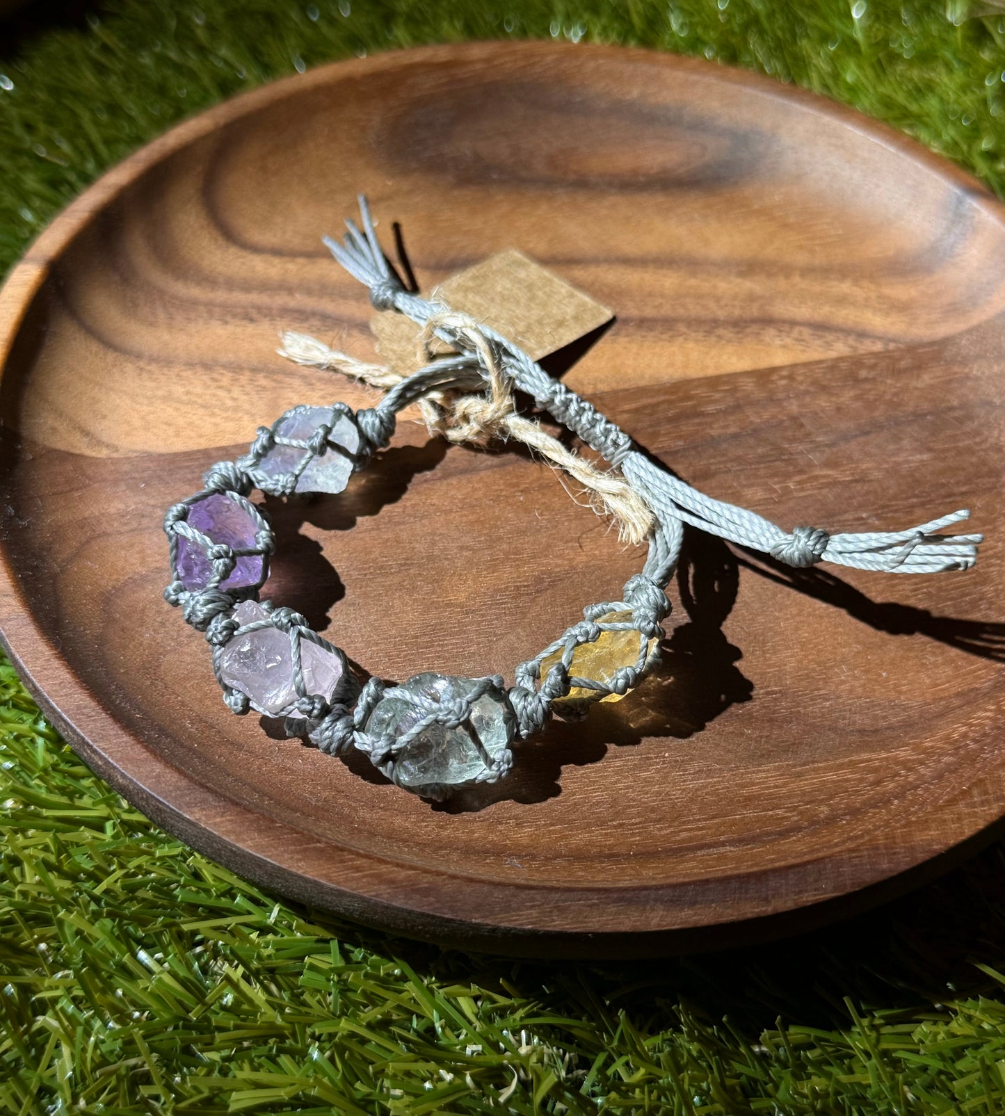 Whispering Woods Bracelet - Raw Crystals