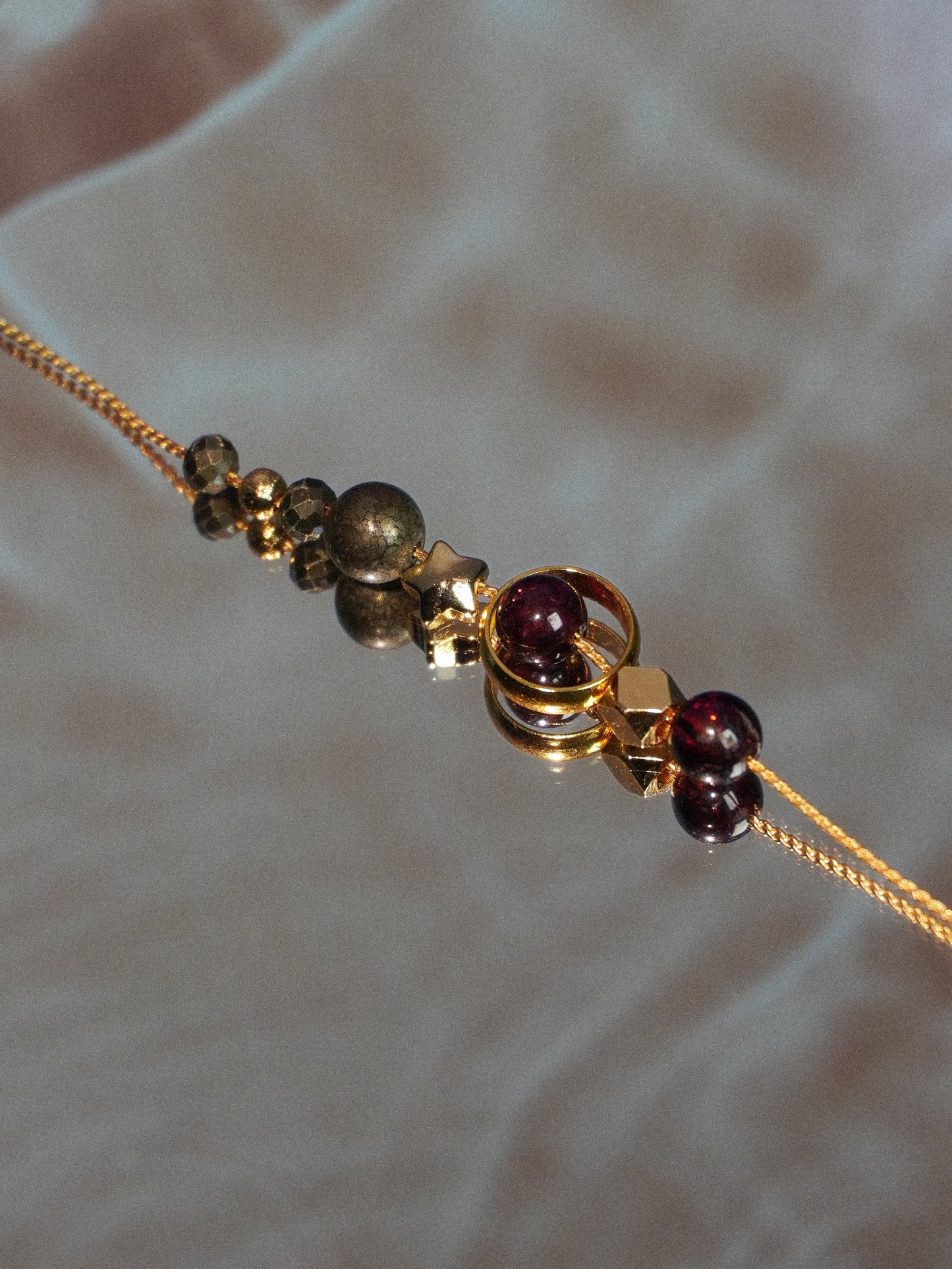 Garnet Galaxy Necklace