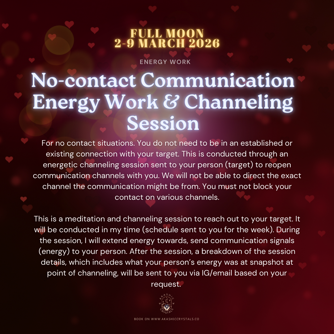 [Full Moon] No-contact Communication Energy Work & Channeling Session