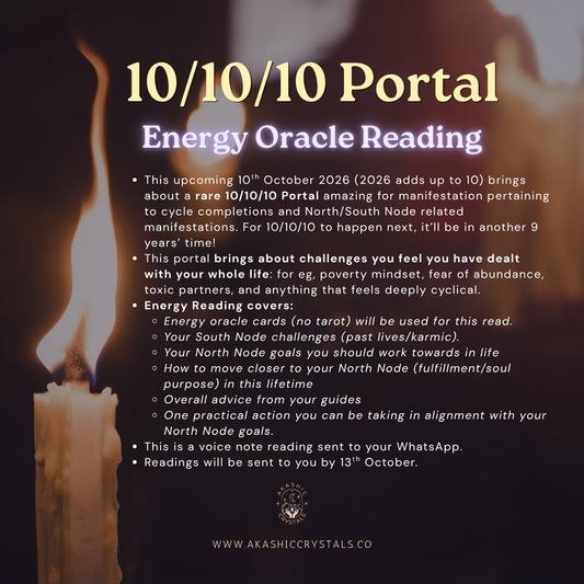 10/10/10 Energy Oracle Reading on Karmic Challenges & Soul Purpose