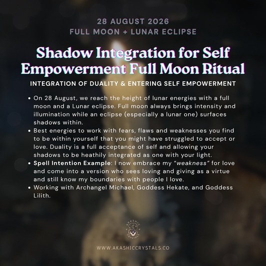 [Full Moon Lunar Eclipse] Shadow Integration for Self Empowerment Ritual