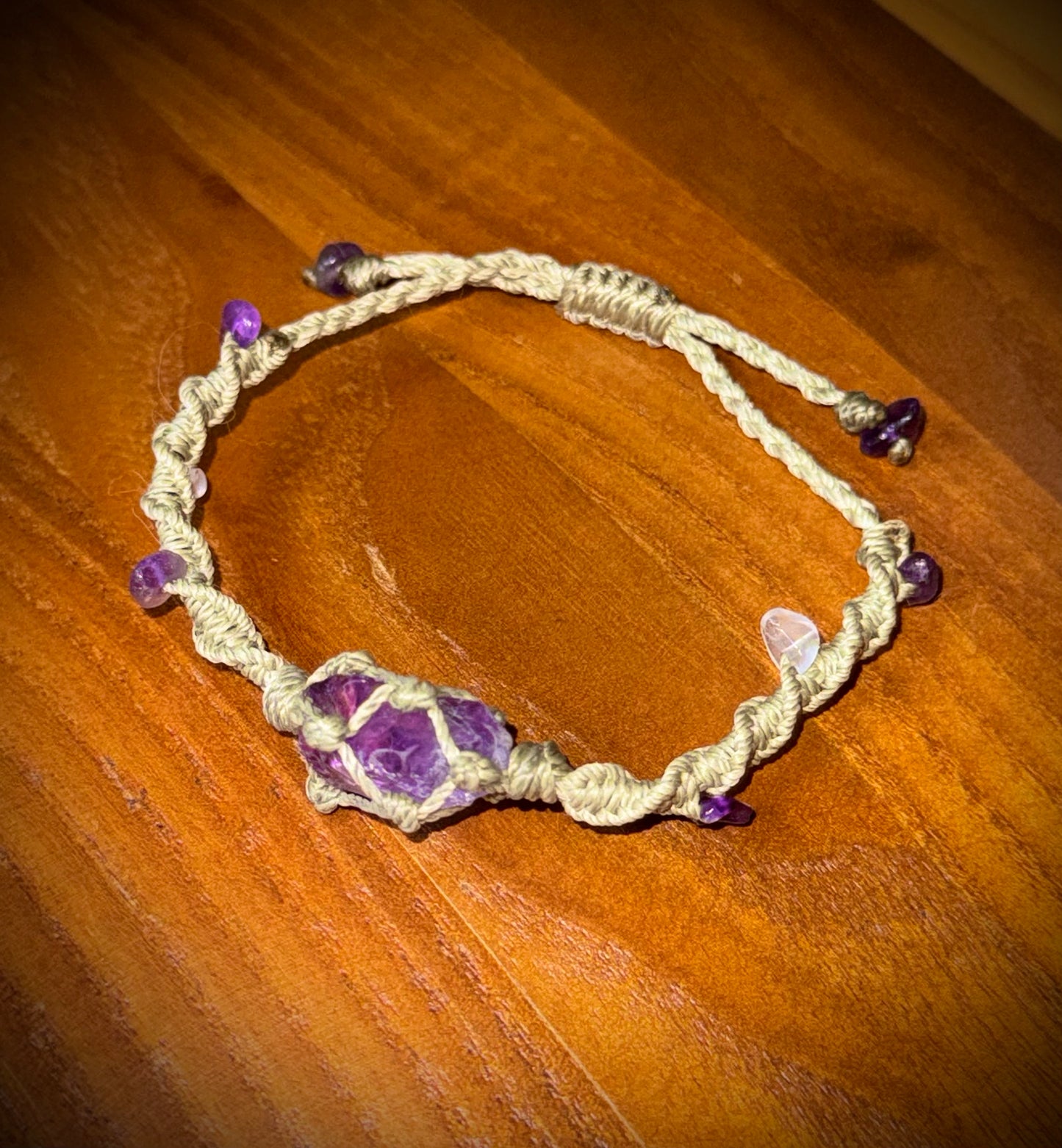 Whispering Woods Bracelet - Raw Crystals