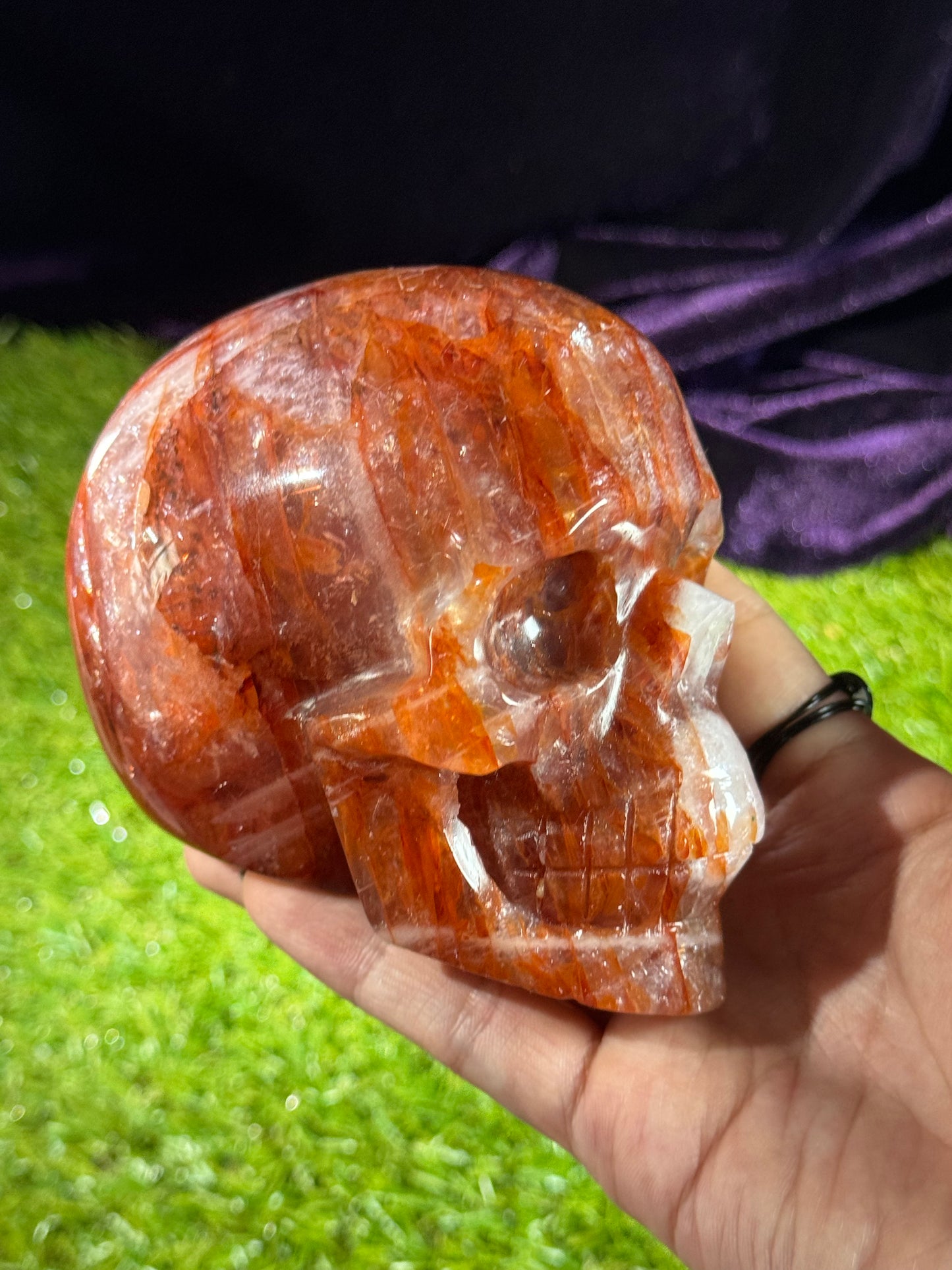 Fire Quartz Skull 01