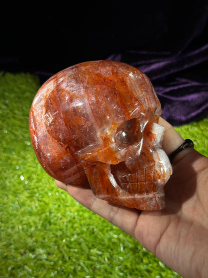 Fire Quartz Skull 01