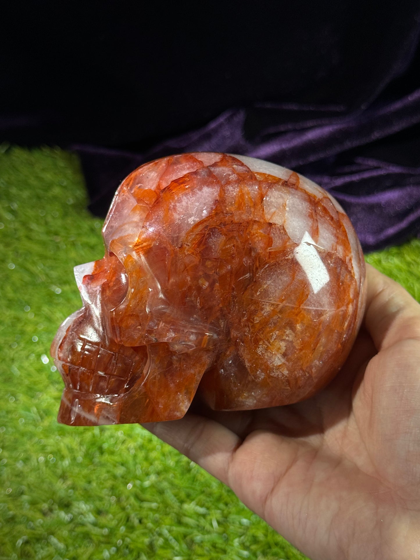 Fire Quartz Skull 01