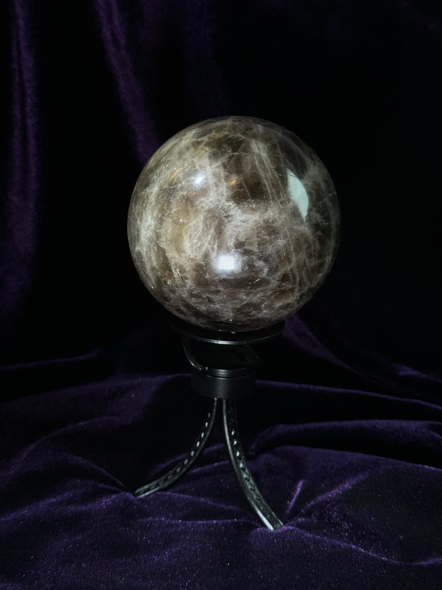 Smoky Morion Quartz Sphere