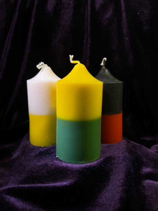 Double Coloured Charged Candle (Per piece)