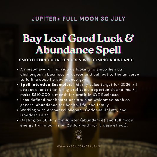 [Jupiter Full Moon] Bay Leaf Good Luck & Abundance Spell