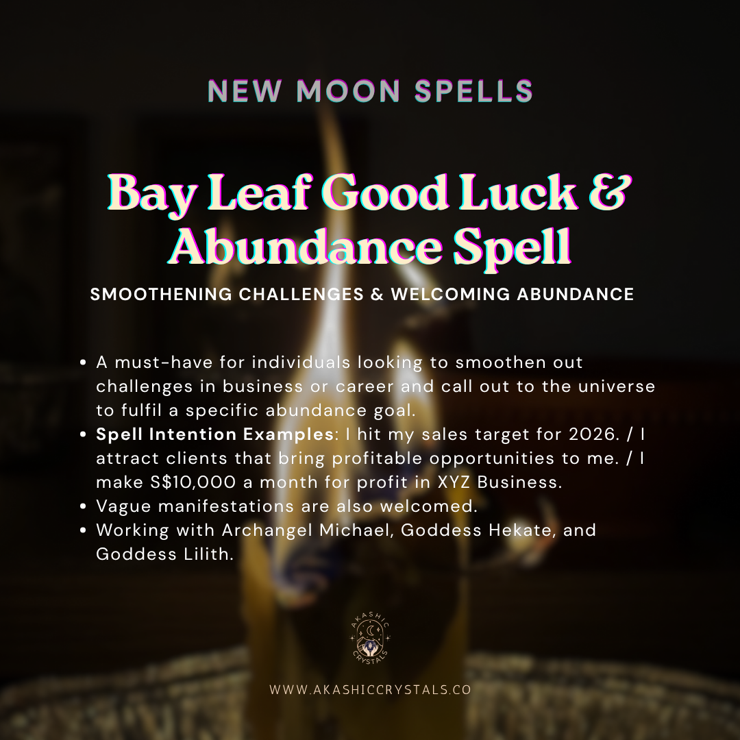 [New Moon] Bay Leaf Good Luck & Abundance Spell