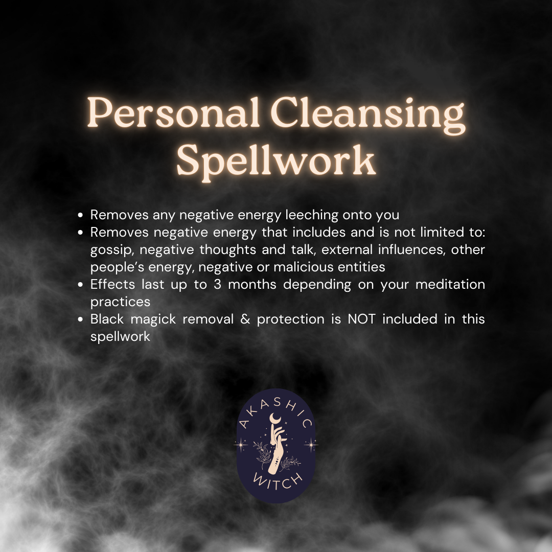 Personal Cleansing Spellwork