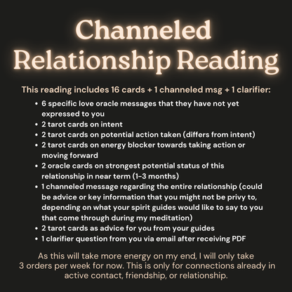 Channeled Relationship Reading