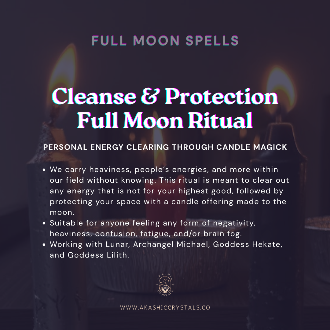 [29 July] Cleanse & Protection Full Moon Ritual