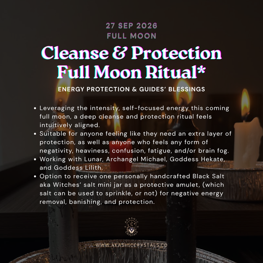 Cleanse & Protection Full Moon Ritual [Full Moon Sep 26]