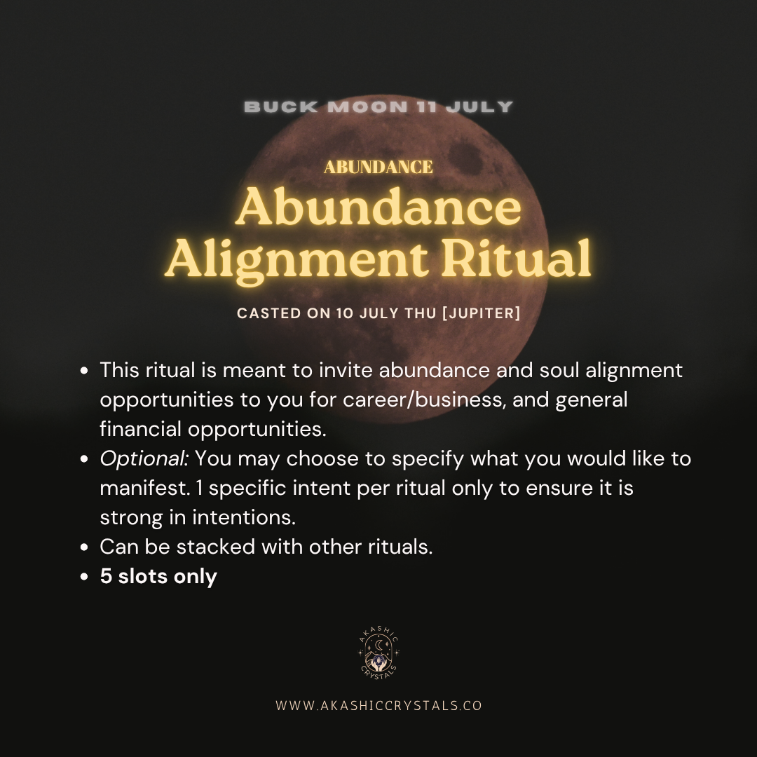 [Buck Moon] Abundance Alignment Ritual
