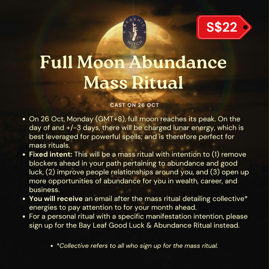 [26 Oct] Full Moon Abundance Mass Ritual