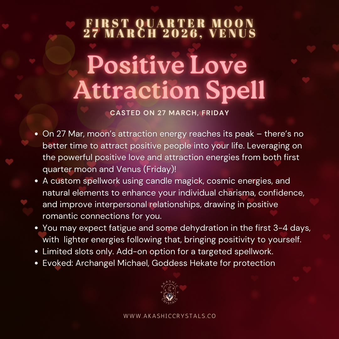 [First Quarter Moon] Positive Love Attraction Spell