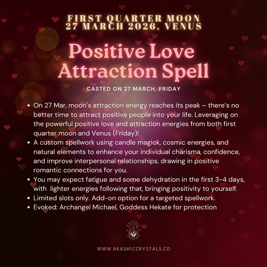 [First Quarter Moon] Positive Love Attraction Spell