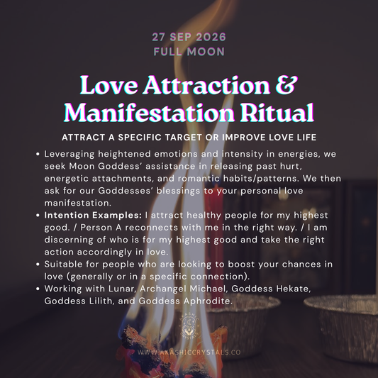 Love Attraction & Manifestation Ritual [Full Moon Sep 26]