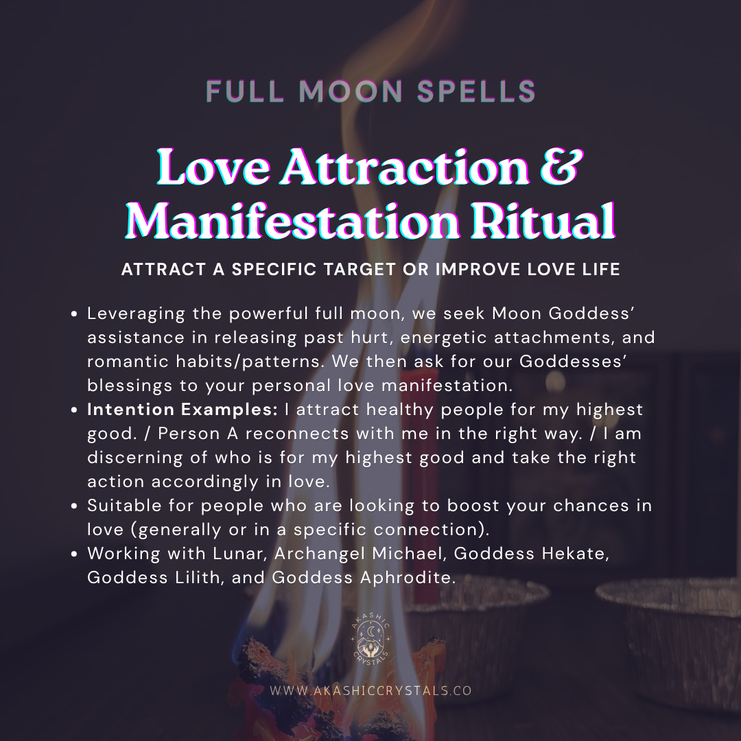 [29 July] Love Attraction & Manifestation Ritual