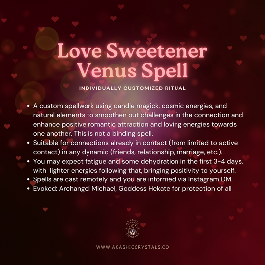 Love Sweetener Venus Spell