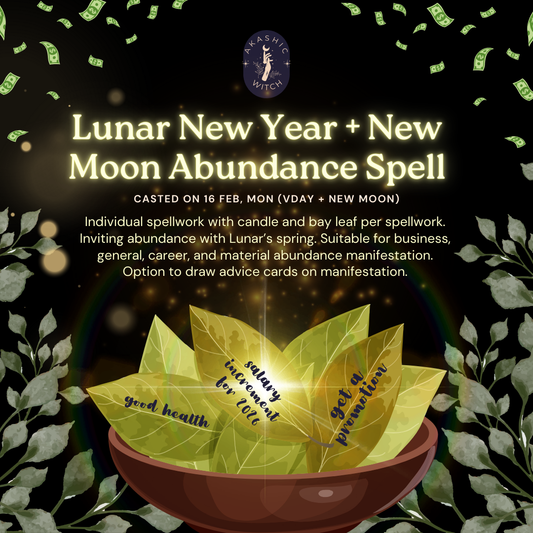 [Lunar New Year New Moon] Custom Abundance Spell
