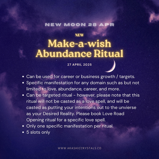 [New Moon] Make-a-wish Abundance Ritual