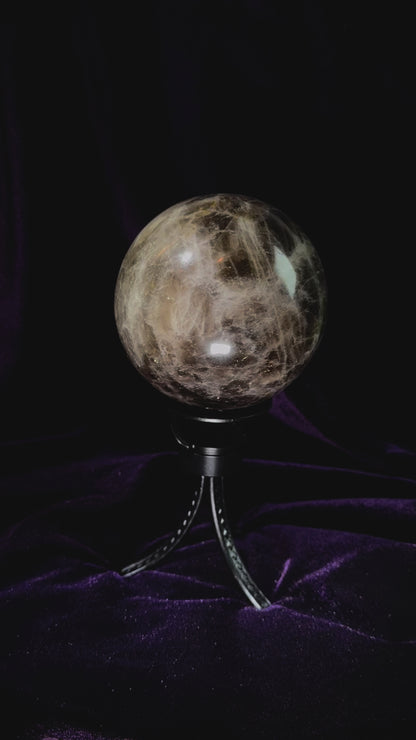 Smoky Morion Quartz Sphere