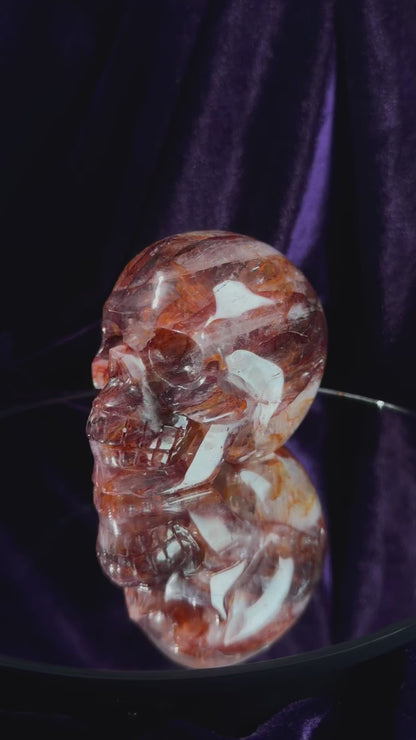 Fire Quartz Skull 02