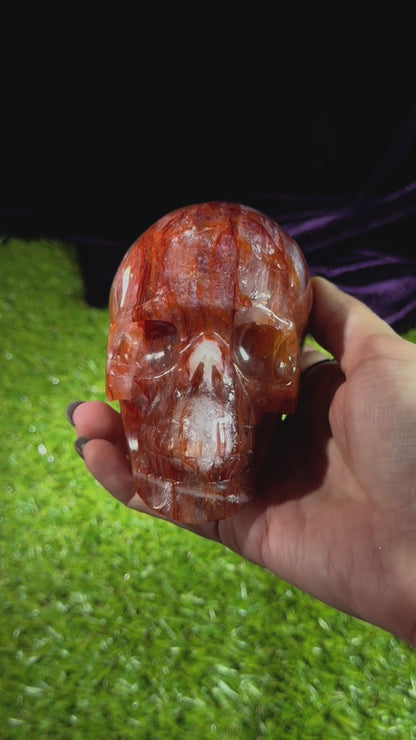 Fire Quartz Skull 01