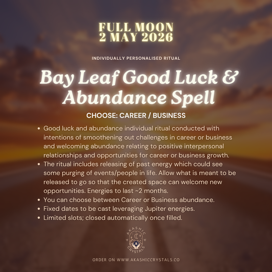 [Full Moon] Bay Leaf Good Luck & Abundance Spell